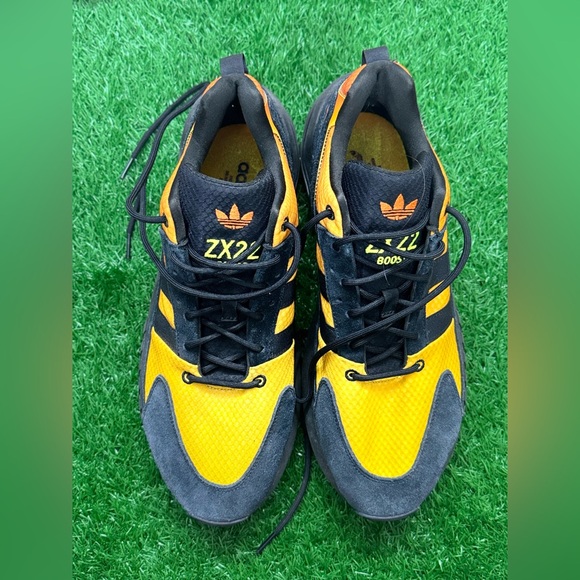 adidas Other - Adidas Men's Size 11.5 ZX Boost 22 Lifestyle Black Orange Sneaker Trainer
